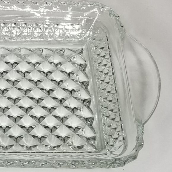Anchor‎ Hocking Wexford Glass Relish Tray Trinket Dish 5"x9" - Picture 4 of 7